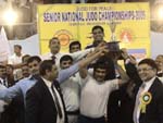 ITBP Men Judo Team placed Runner-up of Men section, of the Senior National Judo Championships 2008-09. Cheerful ITBP Team with Trophy