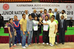Haryana Men Team with Champion Trophy, Junior National 2010-11, BLR