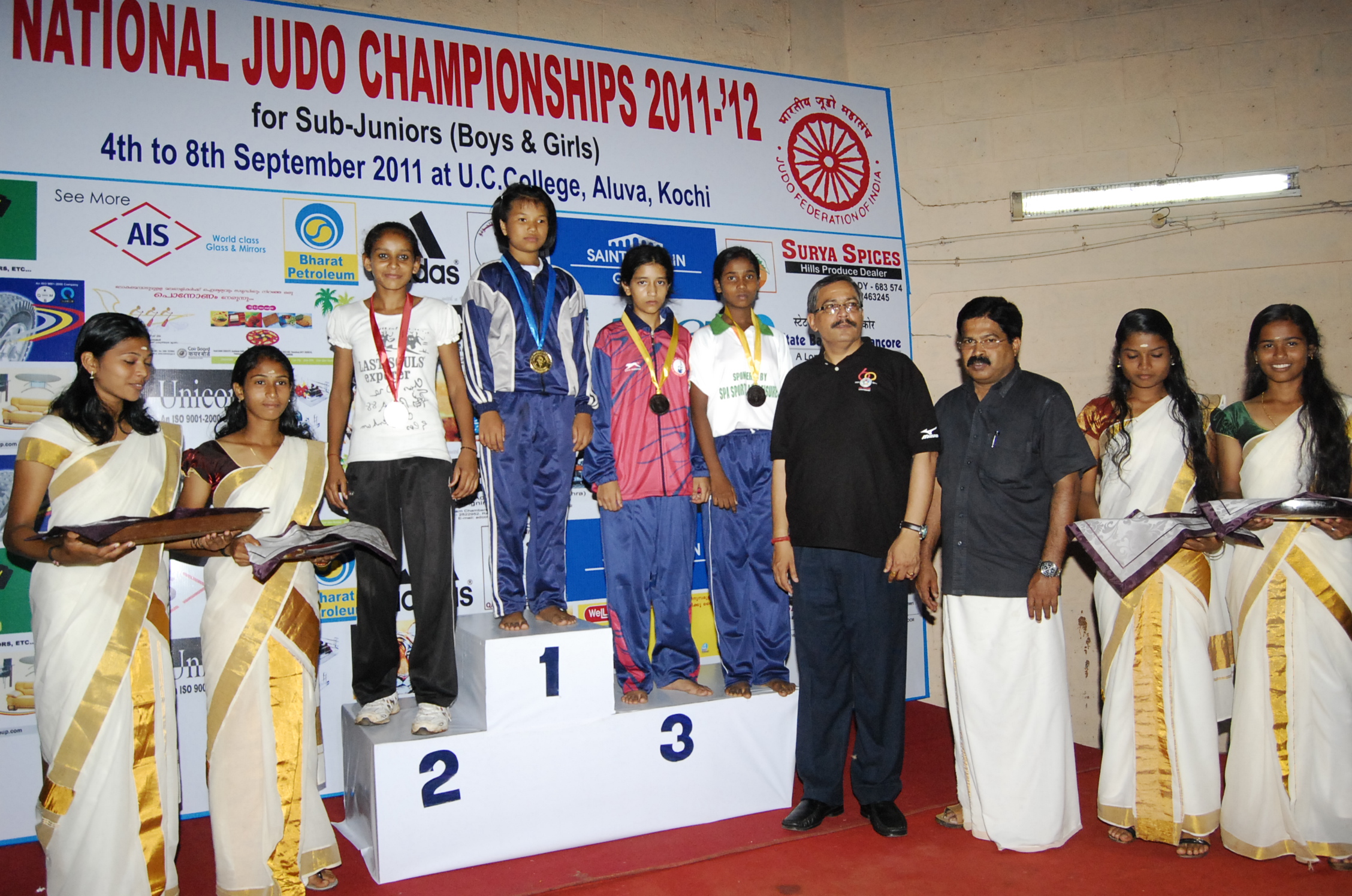 Medal Ceremony- Sub-Junior National 2011-12, Kerala