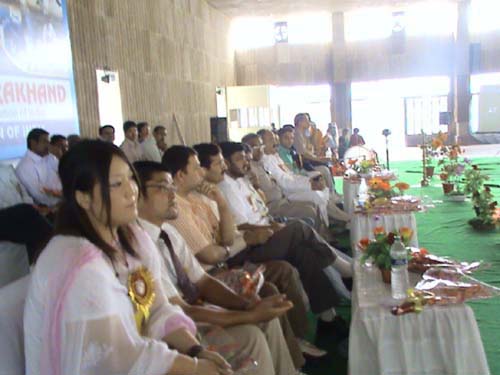 Mr. Tomoya Kimoto and Ms. Tomomi Matsubara, JICA Volunteers, during the Junior National Judo Championships 2008-09, held in Haridwar, Uttarakhand, from 2nd to 5th October 2008