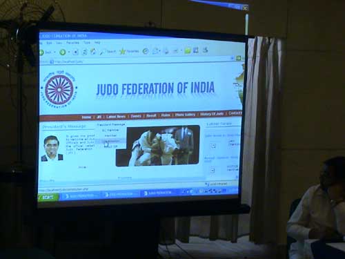 Lauching of JFI Website during the General Body Meeting of JFI on 5th October 2008 at Haridwar, Uttarakhand