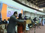 Mr. Indrakumar giving the welcome speech, during the Opening of Junior National Judo Championships 2008 - 09, 22nd to 26th November 2008 Imphal, Manipur