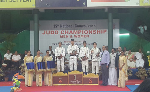 Medal Ceremony - 35th National Games - Kerala