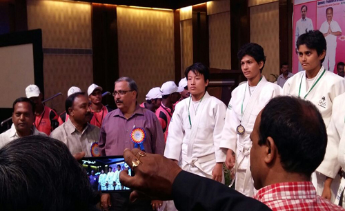 National Judo Team Championships 2015 & South Zone Judo Championships 2015 held from 27th to 29th April 2015 at Hyderabad, Telangana.