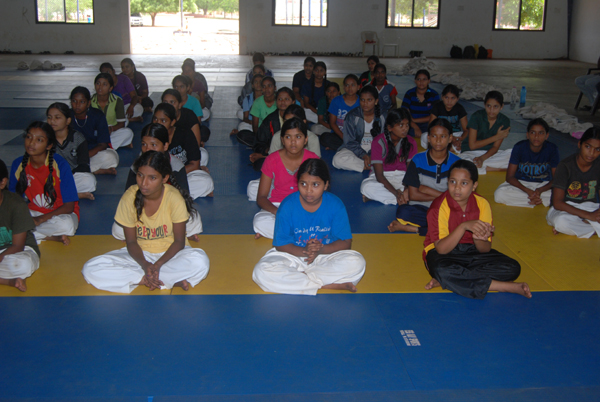 Mr. Kei Teshigawara JOC Volunteer holding a Coaching Camp, from 20th to 30th May 2015 at Anantapur Sports Academy, Rural Development Trust, Ananthapuramu, Andhra Pradesh.