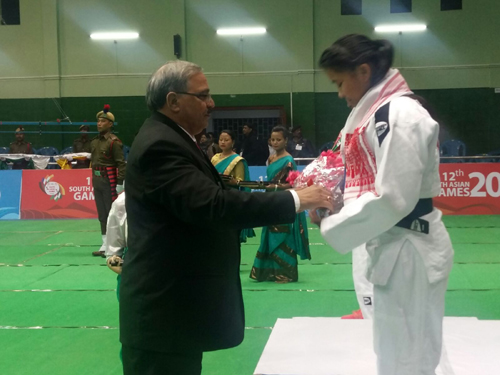 Medal Ceremony of South Asia Games 2016, Shillong