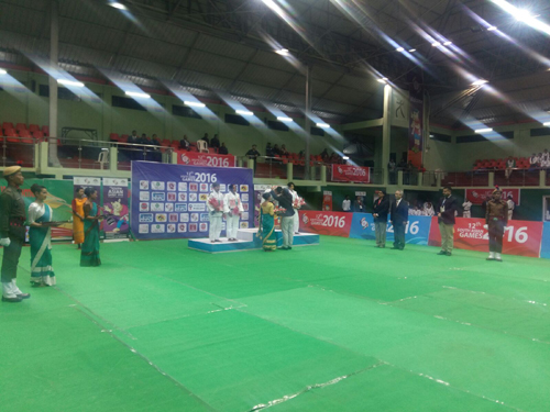 Medal Ceremony of South Asia Games 2016, Shillong