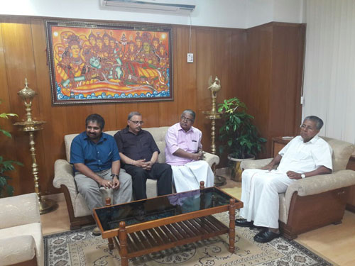 Hon,ble CM of Kerala, launched the Logo of Asian Cadet & Junior Judo Championships - 2016, Kochi, Kerala