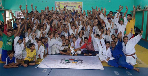 Gurdaspur with IJF Delegation at end of Judo Educational Journey at Gurdaspur