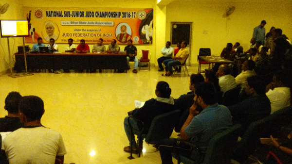 Draw and Managers meeting of Sub-Junior National 2016-17 Patna